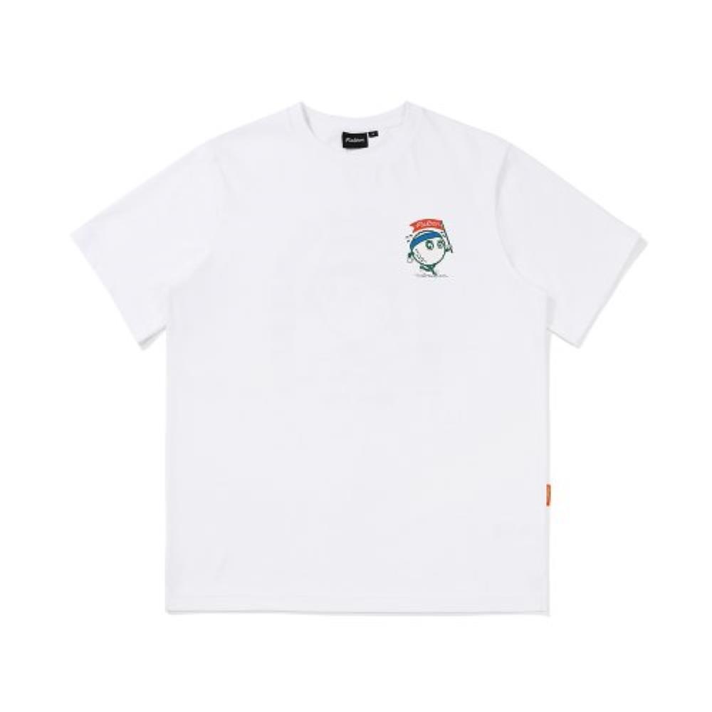 Tシャツ・カットソー Malbon Golf Travel Round T-Shirt WHITE M4123PRS01WHT