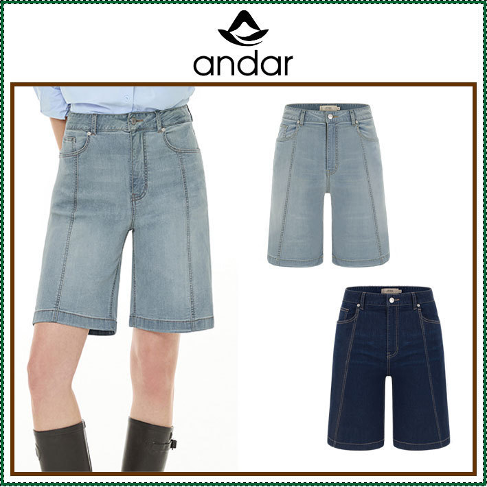 【ANDAR GOLF】 Air Denim Bermuda Shorts / 追跡付
