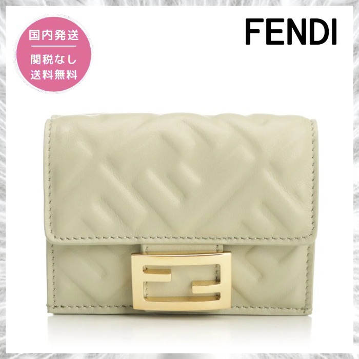 【国内発/関税/送料込】FENDI ◆ 3つ折り財布 FFモノグラム