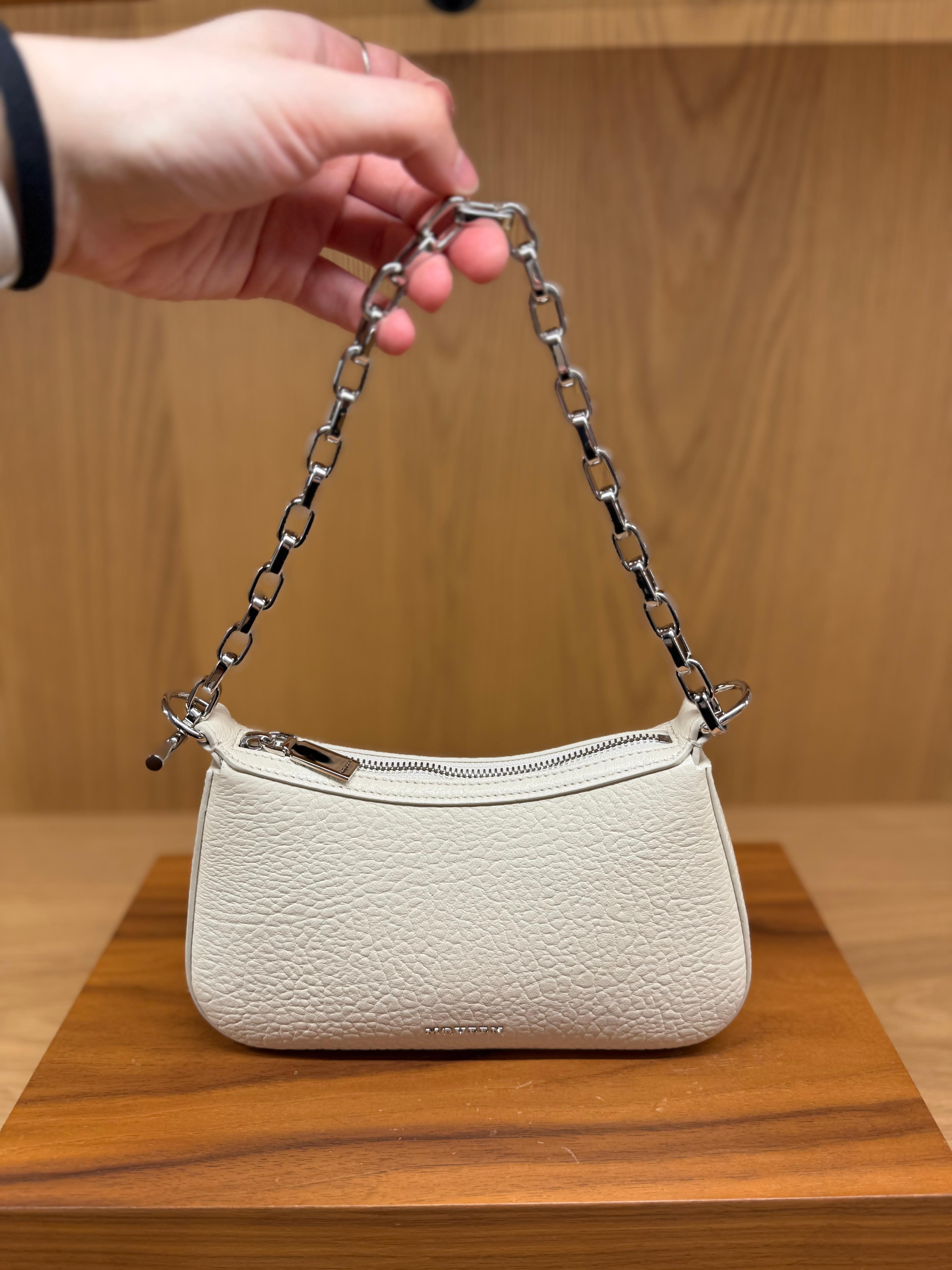 【オシャレに】Alexander McQueen ミニクラッチバッグ クリーム