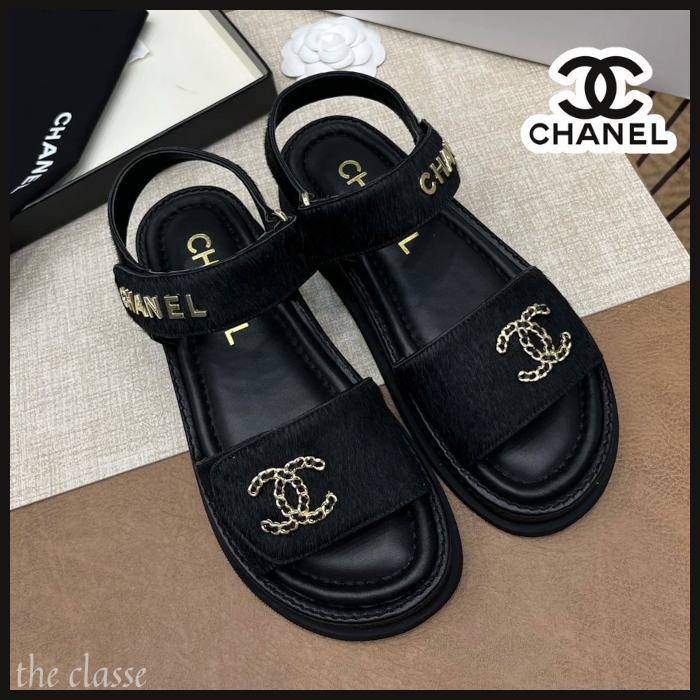 【足元カジュアルに歩きやすい♪】CHANEL サンダル