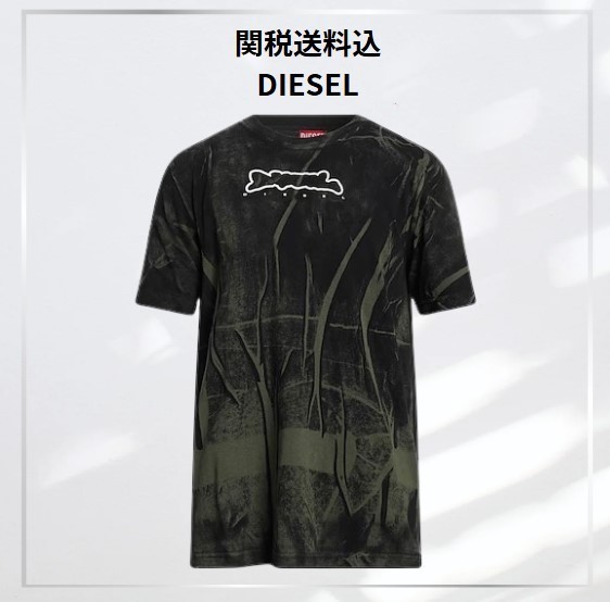 国内発送 DISEL/ディーゼル ロゴ 半袖コットンＴシャツ