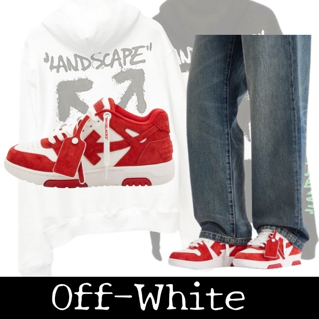 【Off-White】アウトオブオフィス スエードスニーカー