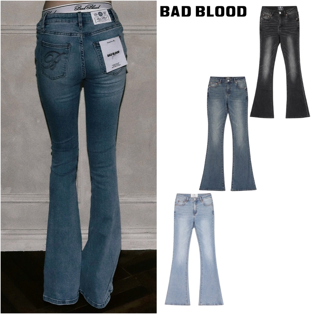 【BADBLOOD】0119 Low Rise Bootcut Jeans