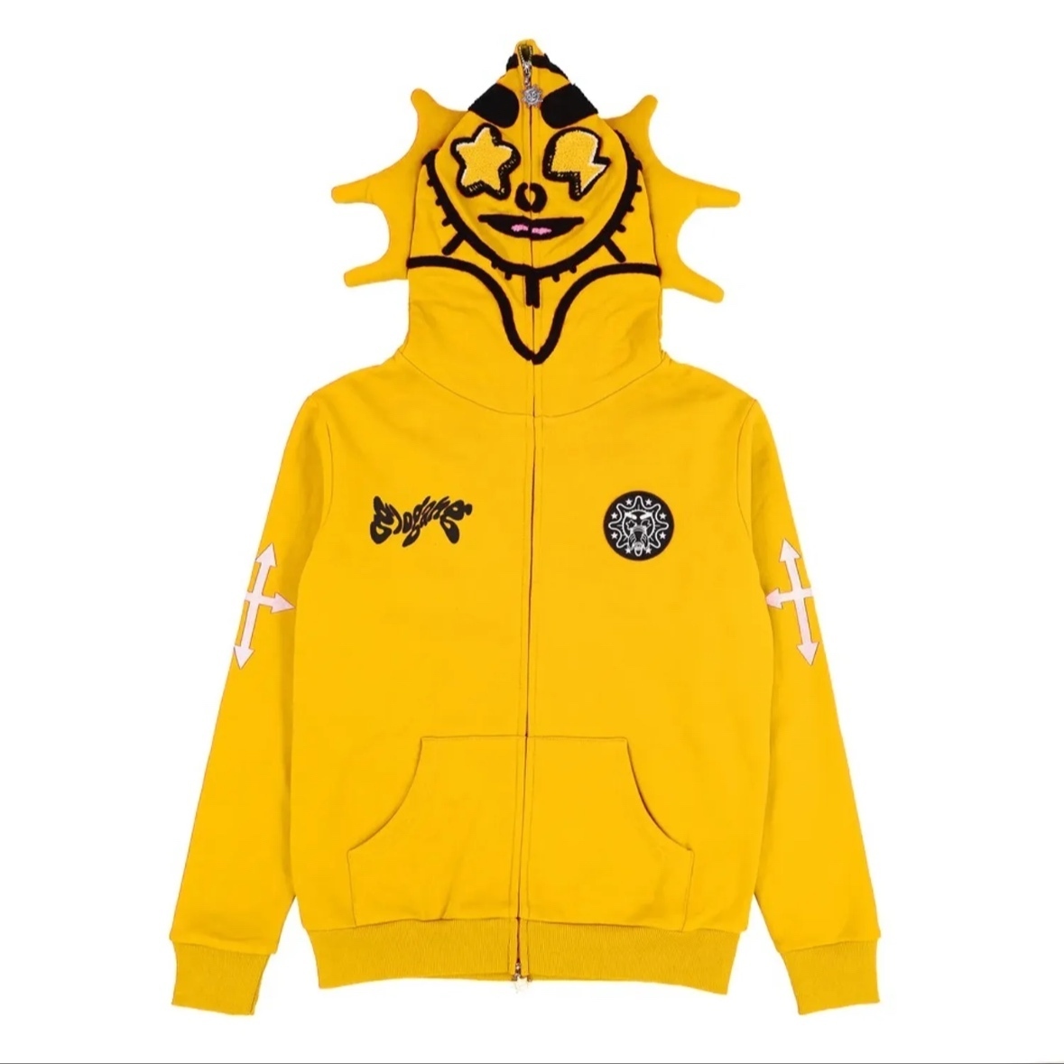 ◆GLOGANG◆Glo Man フルジップ パーカー 送料込 関税送料込 GLOGANG Glo Man フルジップ パーカー 4色