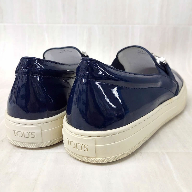 TOD’S ビジューロゴ スリッポン 37.5（24.5cm）