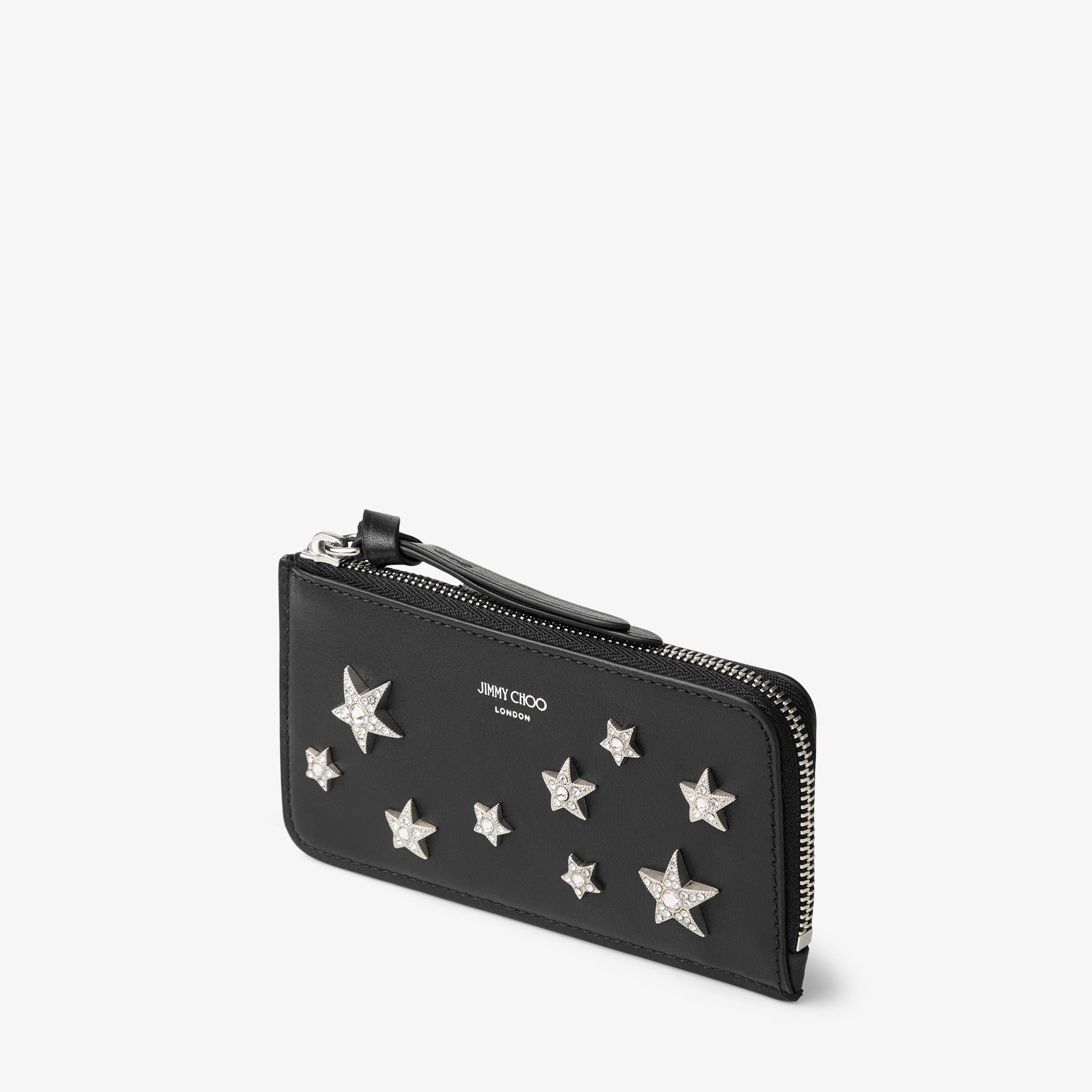 【JIMMY CHOO】リース -z ブラックレザー・カードケース