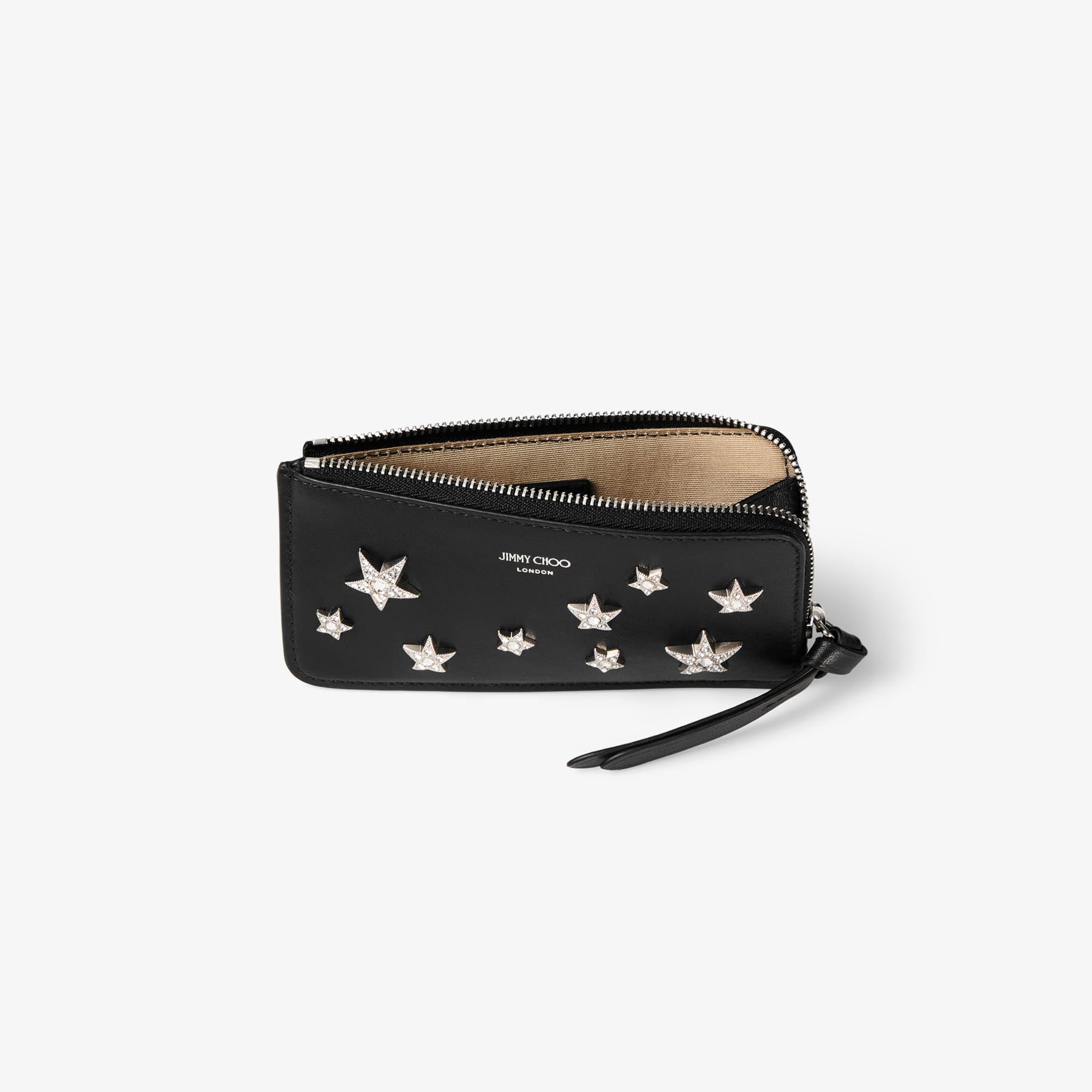 【JIMMY CHOO】リース -z ブラックレザー・カードケース