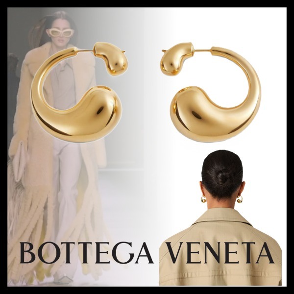 新作【Bottega Veneta】Drop ピアス、スターリングシルバー