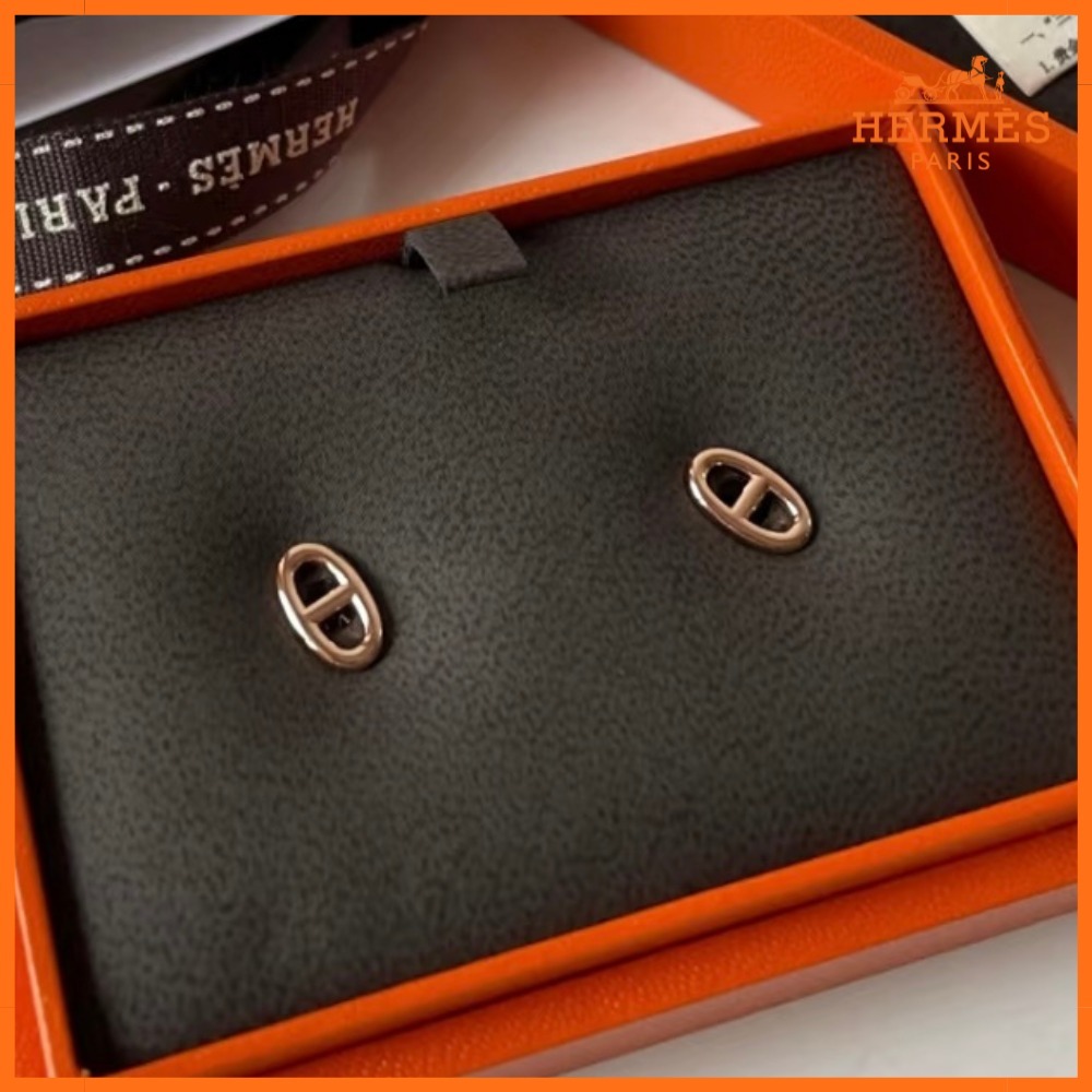 【小ぶりが可愛い♪】HERMES ファランドール ピアス TPM