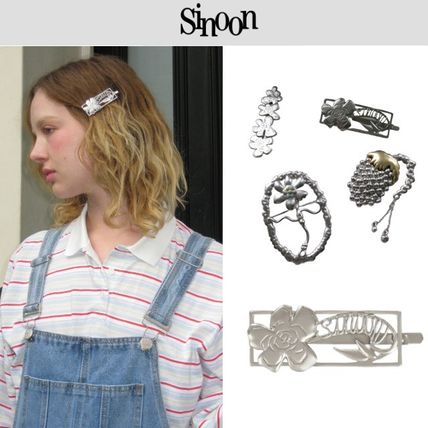 ヘアアクセサリー [SINOON] Pear Hairpin Sinoon] PEAR ヘアピン SILVER 3type☆新作・24AW☆韓国
