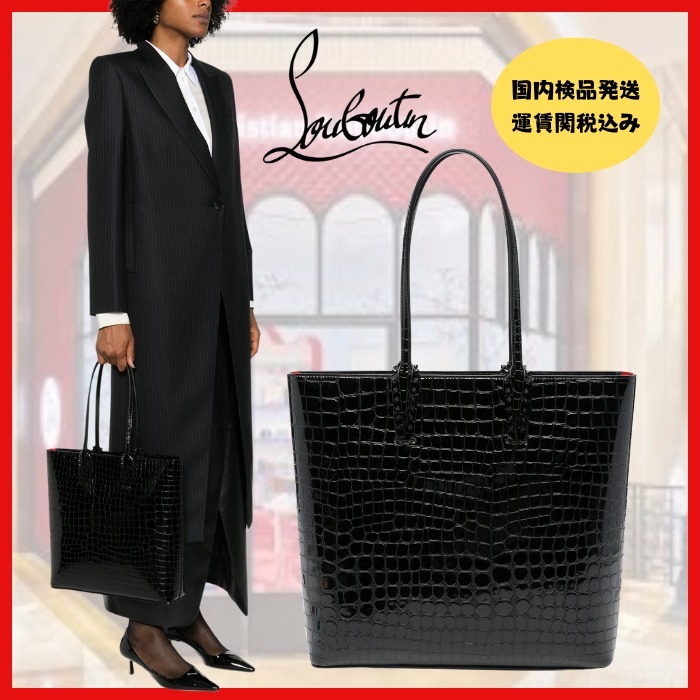 新着！【Christian Louboutin】Cabata スタッド トートバッグ
