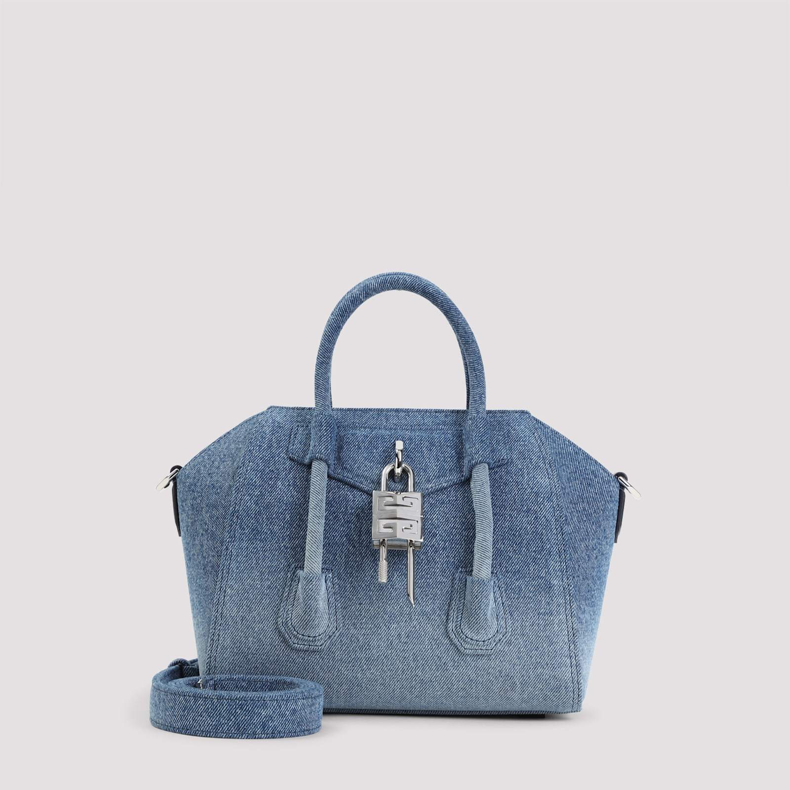 【送料&関税込】Givenchy Denim Mini Antigona Lock Handbag