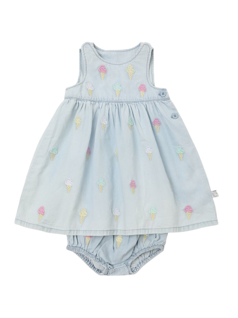 【Stella McCartney】 シャンブレー ワンピース＆おむつカバー