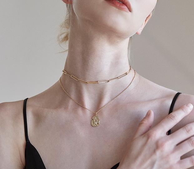 【TATIANA】Vintage oval coin Necklace〜コインネックレス TATIANA】Vintage oval coin Necklace〜コインネックレス