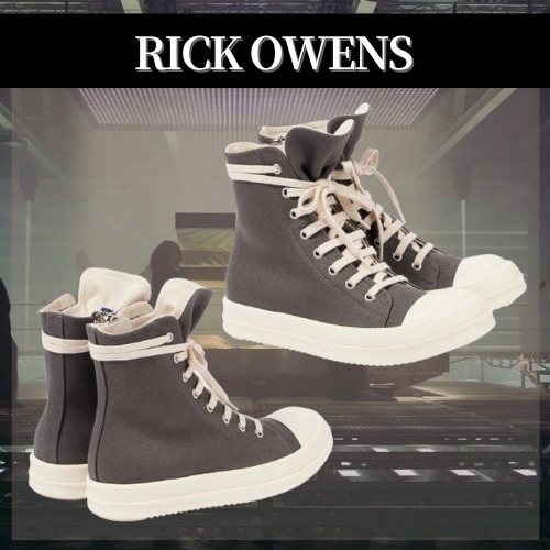 【大人気】RICK OWENS◆デニム ハイカットスニーカー