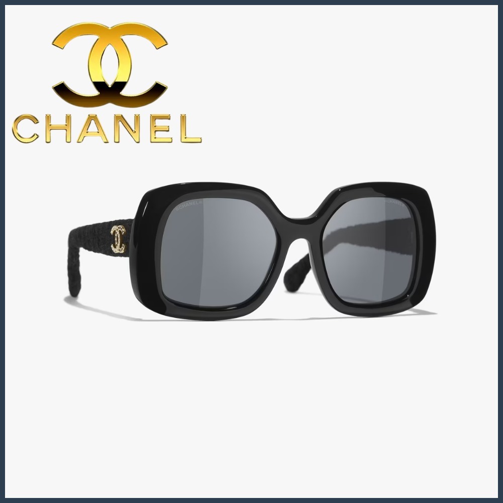 【洗練モード♡】CHANEL スクエアサングラス 黒