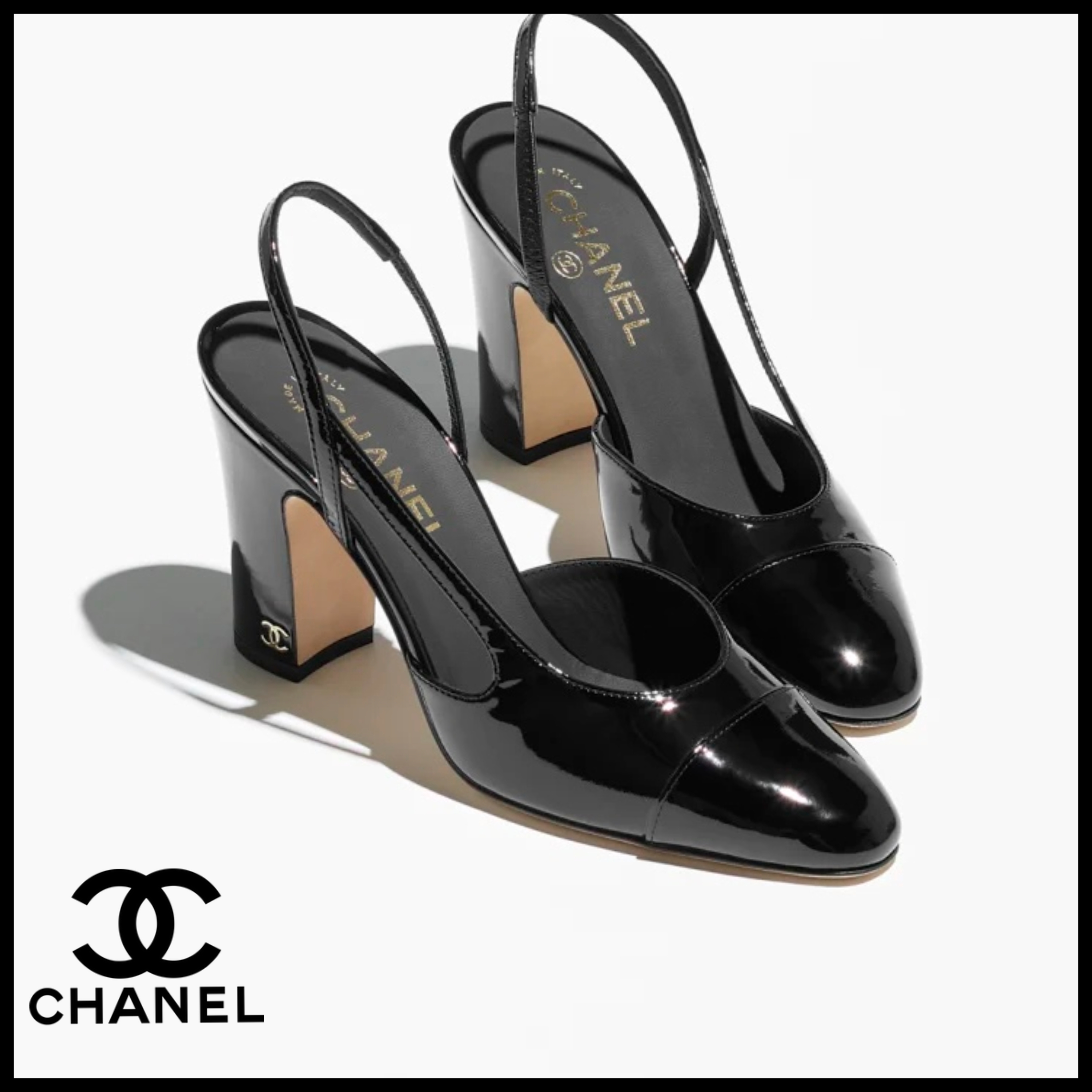 上品☆【CHANEL】 スリングバック 25P