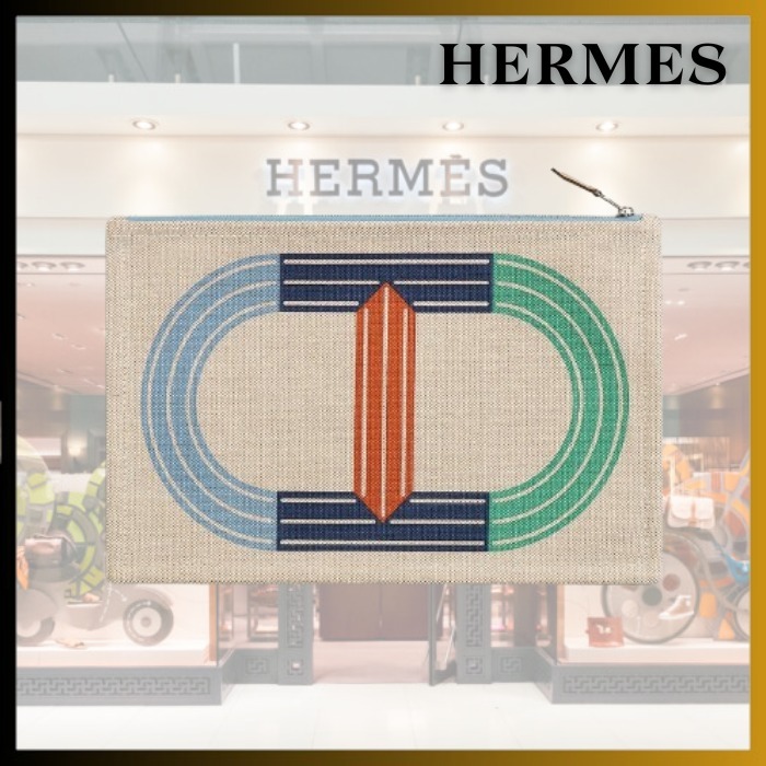【カラフル可愛い /寒色系】HERMES Maillon Marin ポーチ