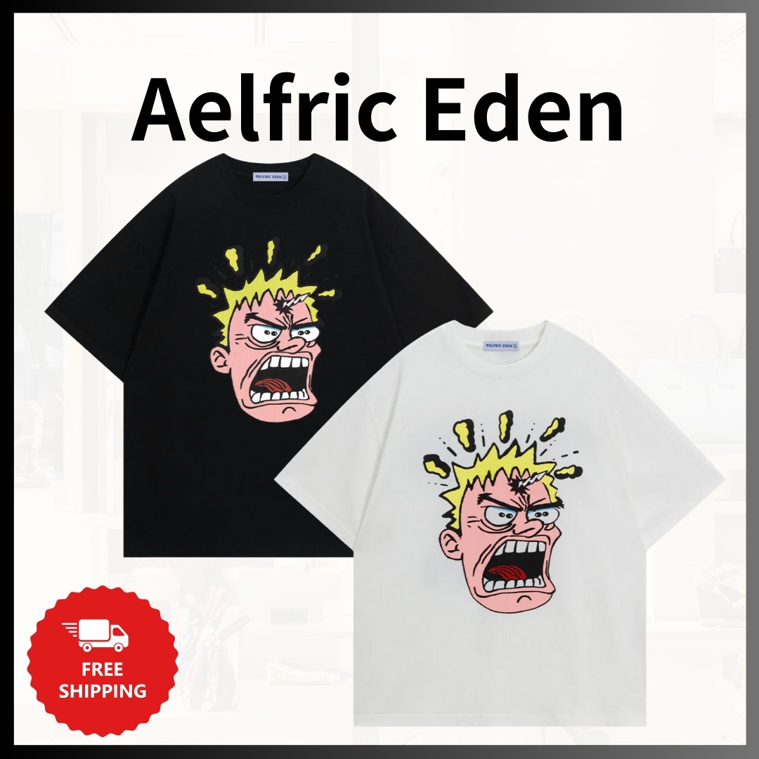 『Aelfric Eden』ドリルビット プリント Tシャツ