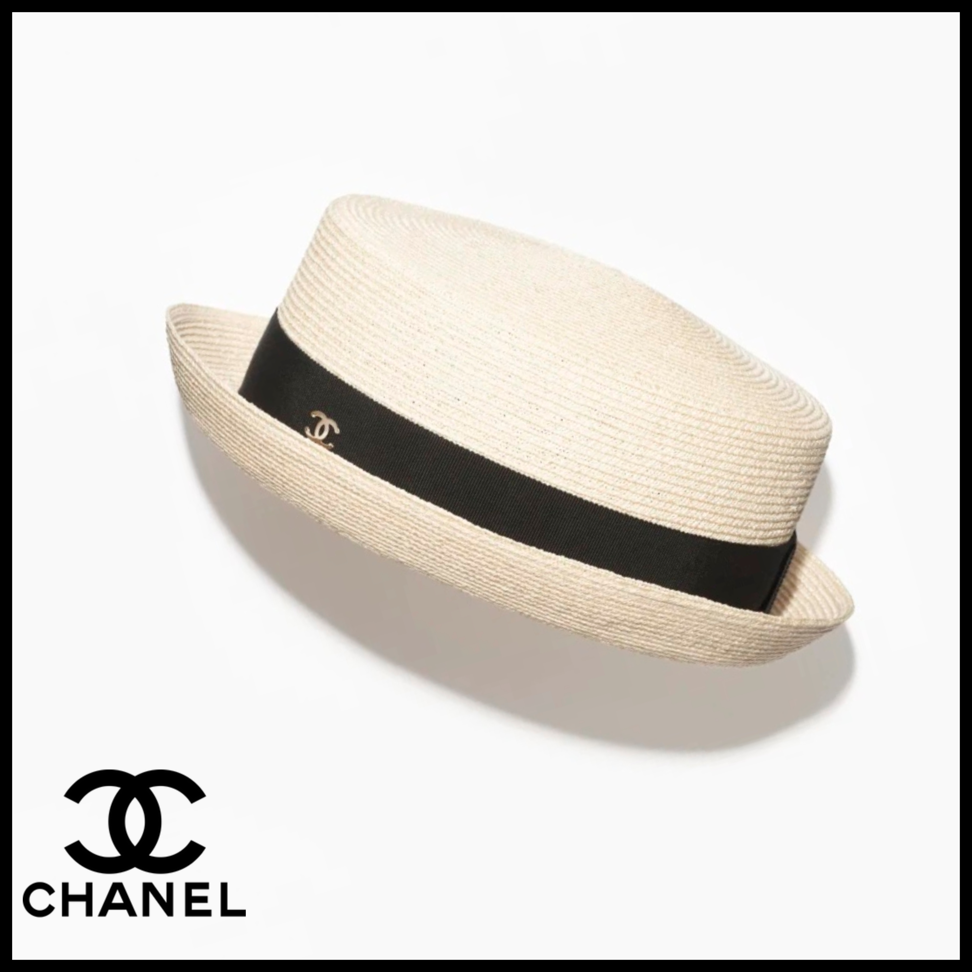 夏に大活躍♪【CHANEL 】CCロゴ ハット