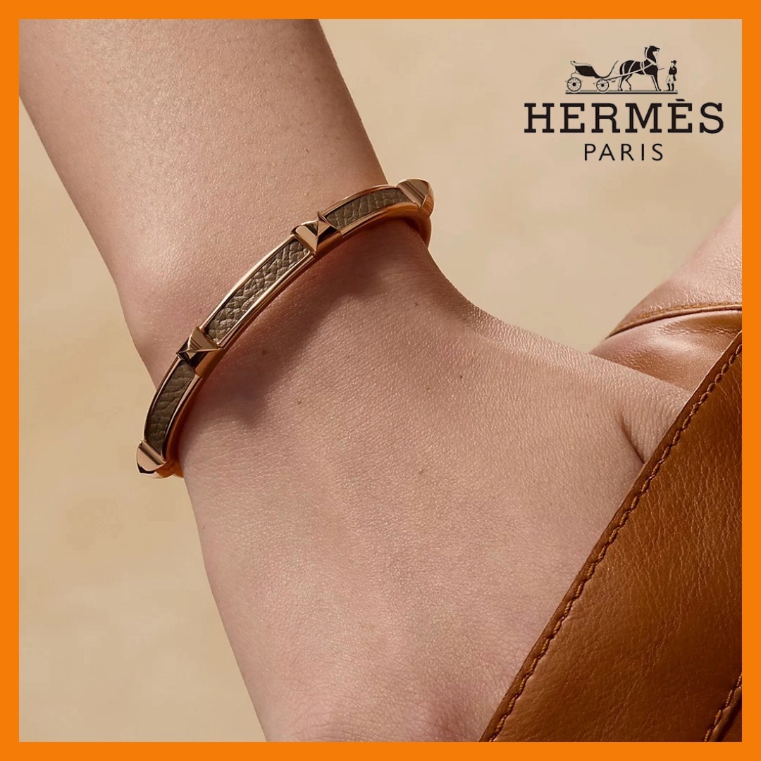 【シンプルでオシャレ♪】HERMES★アテナバングルブレスレット