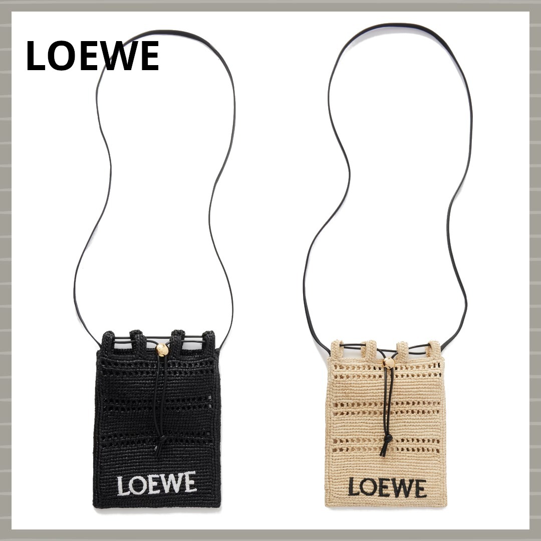 【LOEWE】Paula's Ibiza ラフィア ショルダーバッグ/ 各色