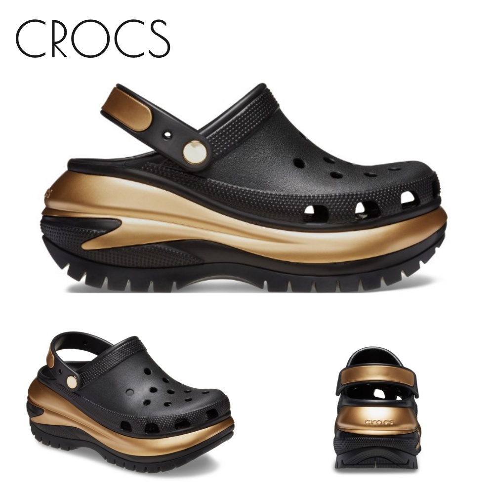 【CROCS】 MEGA CRUSH METLLIC CLOG BGD ★兼用