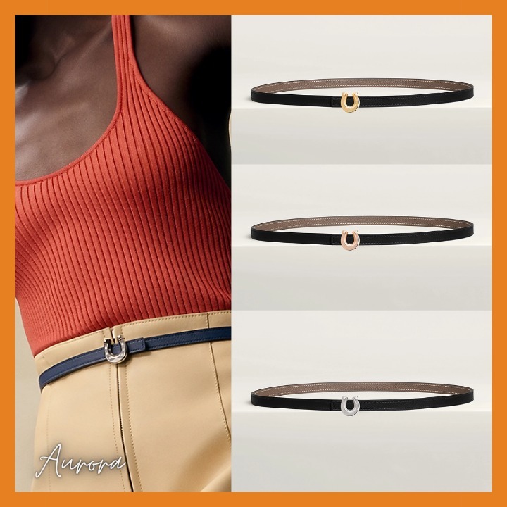 選べるカラー♪[HERMES]ジョケット バックル リバーシブル13mm