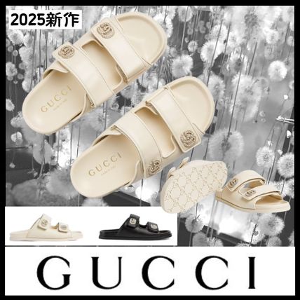 ベージュ系 22.5cm GUCCI(グッチ) サンダル・ミュール