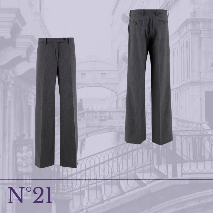 【N°21】ストレッチウールブレンドパンツ グレー