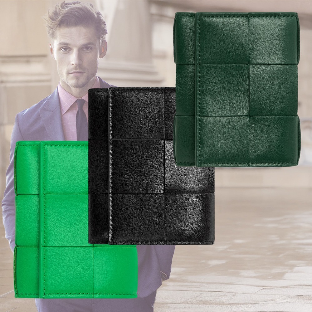 【洗練された】BOTTEGA VENETA 三つ折りファスナーウォレット
