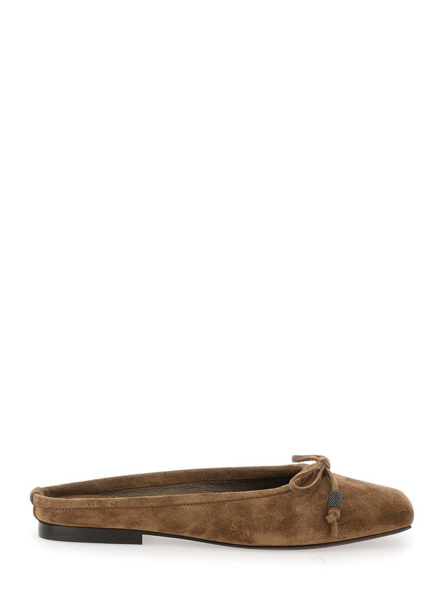 【関税＆送料込み】Brunello Cucinelli Beige Ballet Shoes Wi