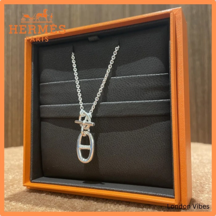 国内発送 HERMES シェーヌダンクル ペンダント ネックレス