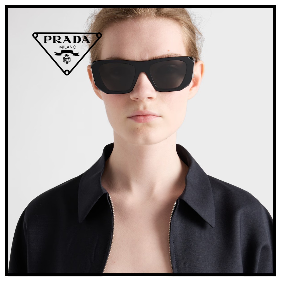 好評 PRADA】プラダ シンボル サングラス☆スレートグレー (PRADA 小物