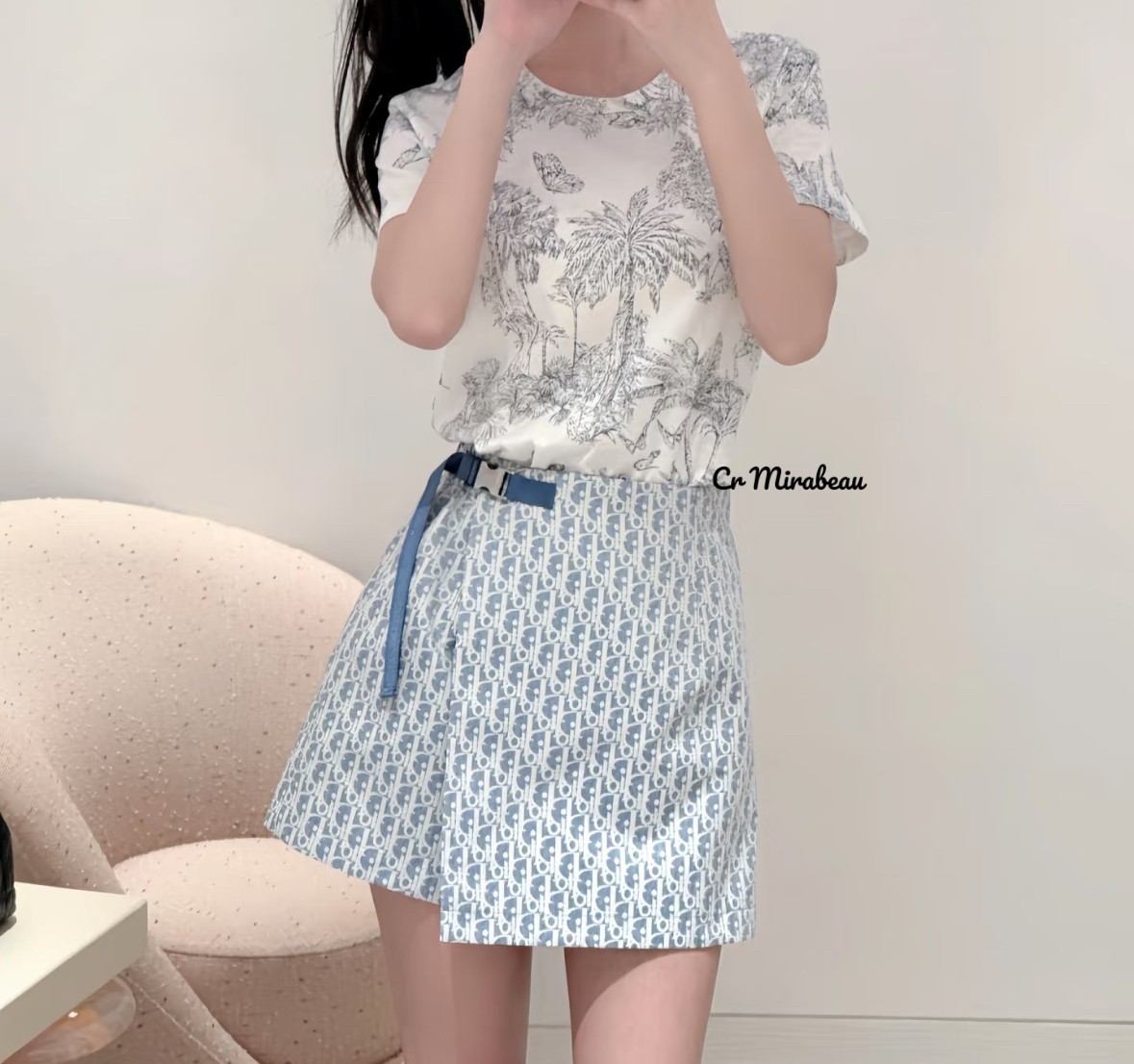 【かわいい♪】Dior Dioriviera スコート DIOR | Dioriviera スコート トワル ドゥ ジュイ パームズ ジャ