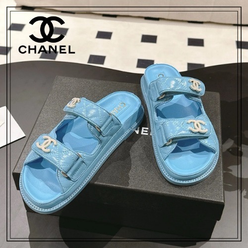 【爽やかなブルー♡】CHANEL サンダル
