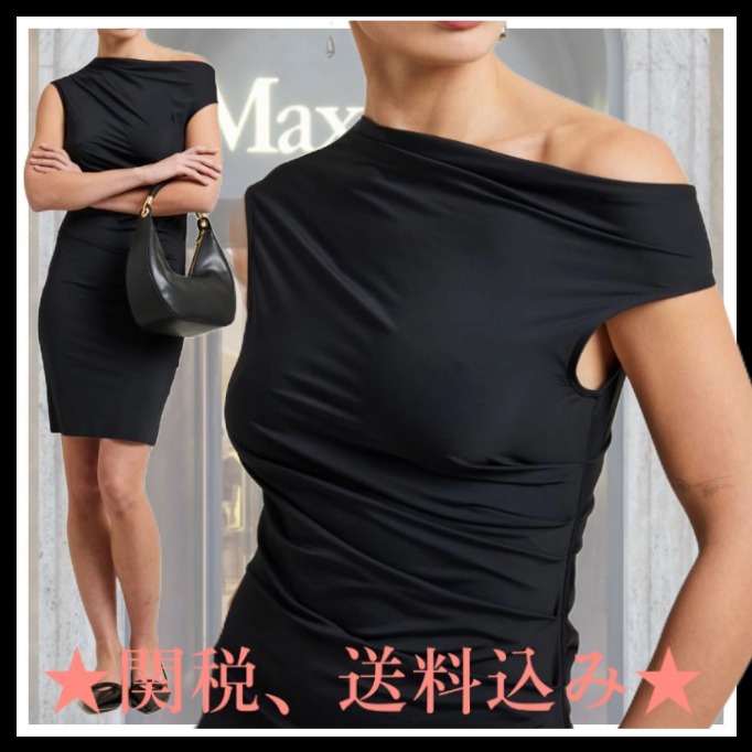 DT★Max Mara ★frutta アシンメトリージャージードレス