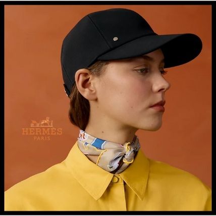 ブラック（黒）系 HERMES(エルメス) キャップ(レディース