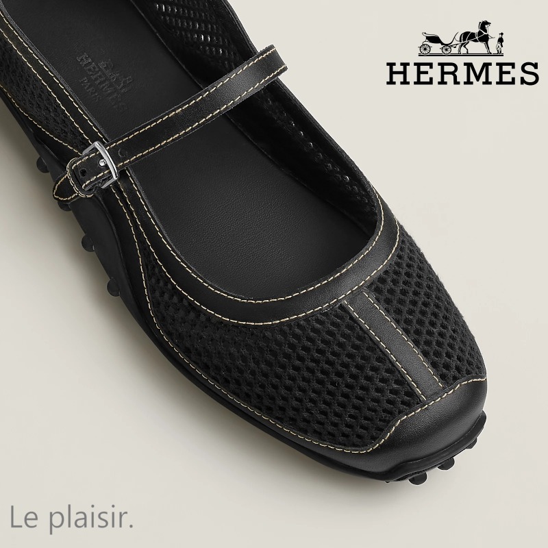 【夏にピッタリ☆】HERMES バレエシューズ 《キチュ》