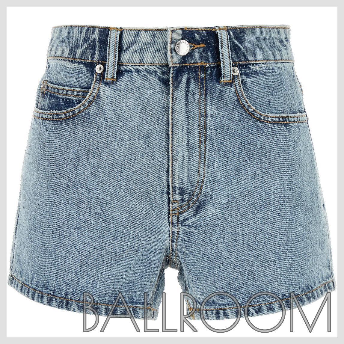 ショーツ ALEXANDER WANG EMBELLISHED DENIM SHORTS