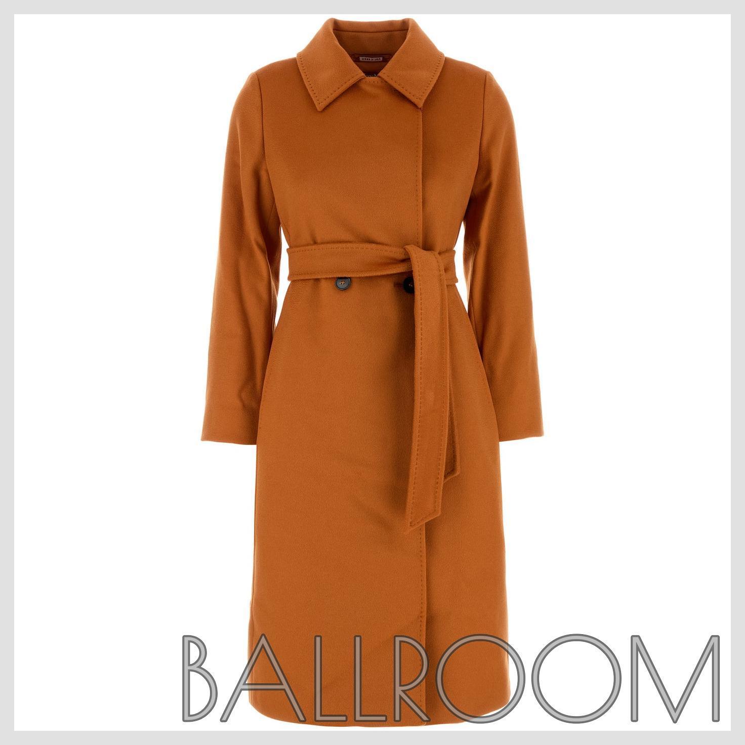 コート MAX MARA ORANGE WOOL BCOLLAG COAT