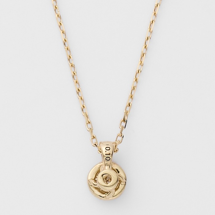 【agete】アガット K10ダイヤモンドネックレス（0.1ct）定番