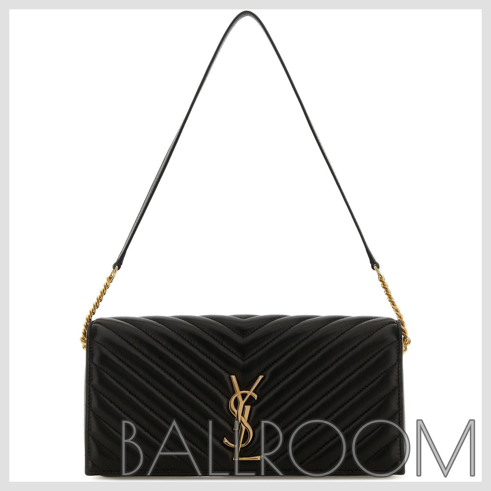 ショルダーバッグ・ポシェット SAINT LAURENT BLACK NAPPA LETAHER KATE 99 SHOULDER BAG