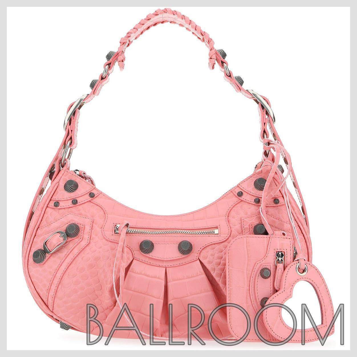 ショルダーバッグ・ポシェット BALENCIAGA PINK LEATHER LE CAGOLE S SHOULDER BAG