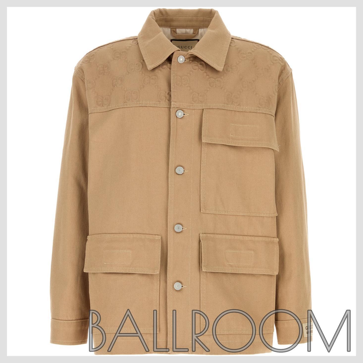 テーラードジャケット GUCCI CAMEL COTTON JACKET