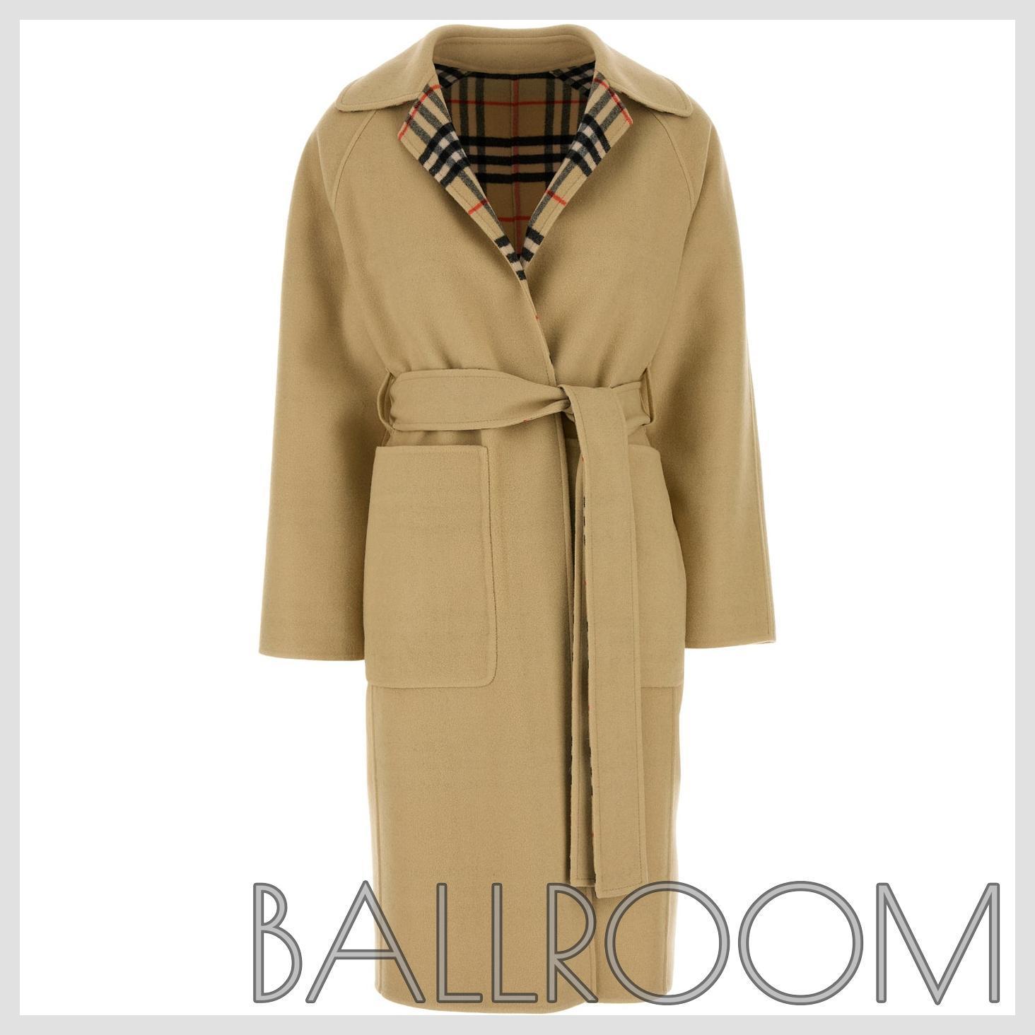 コート BURBERRY BEIGE WOOL REVERSIBLE COAT