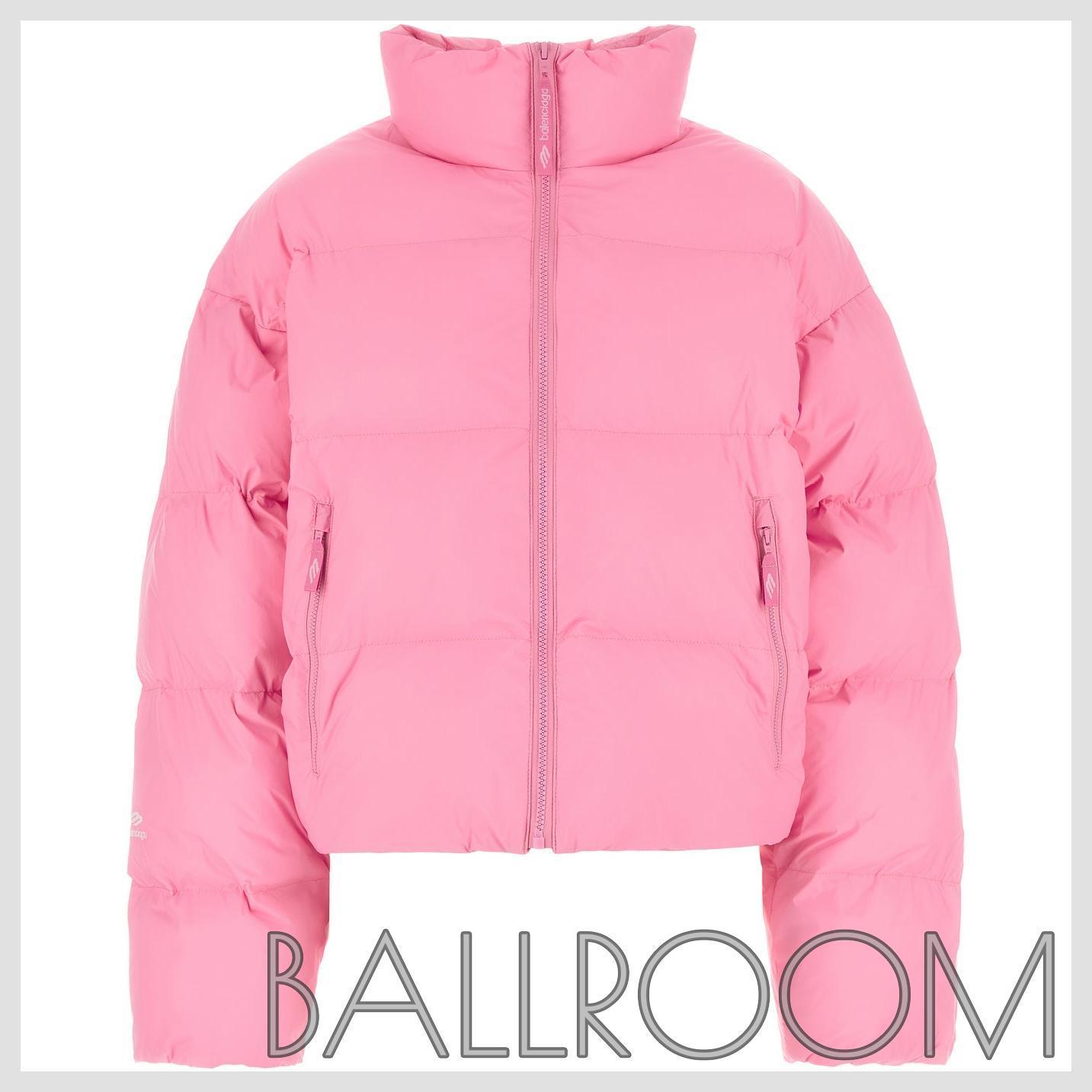 ダウンジャケット・コート BALENCIAGA PINK NYLON PADDED JACKET