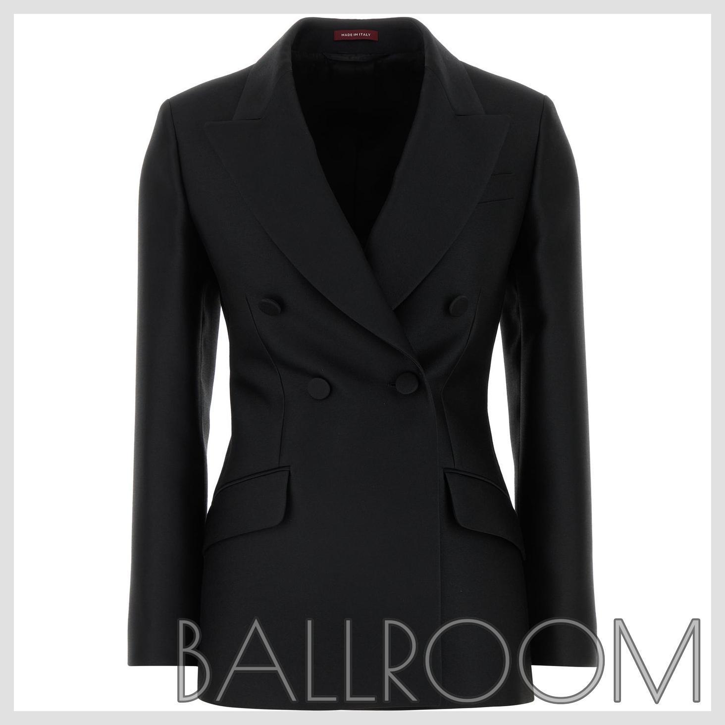 ジャケット GUCCI BLACK WOOL BLEND BLAZER