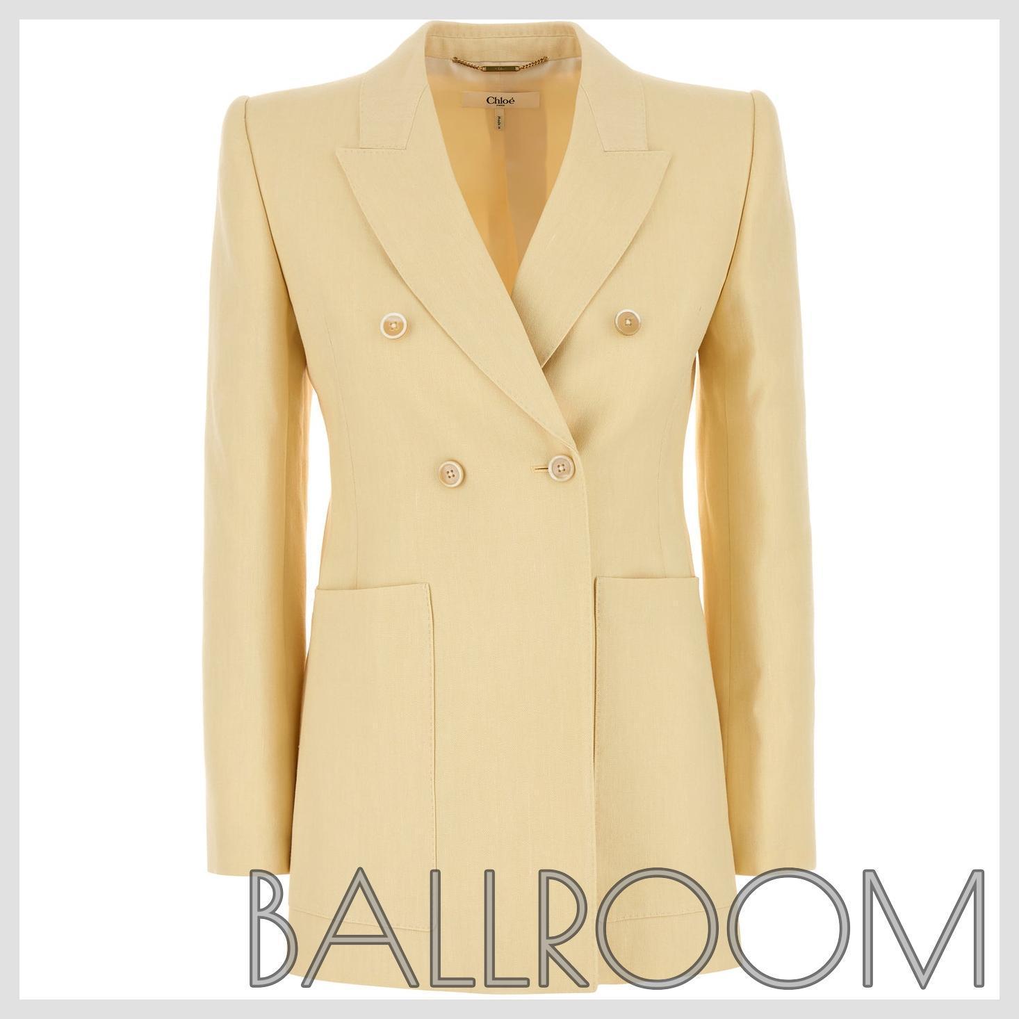 ジャケット CHLOE CREAM HEMP BLEND BLAZER